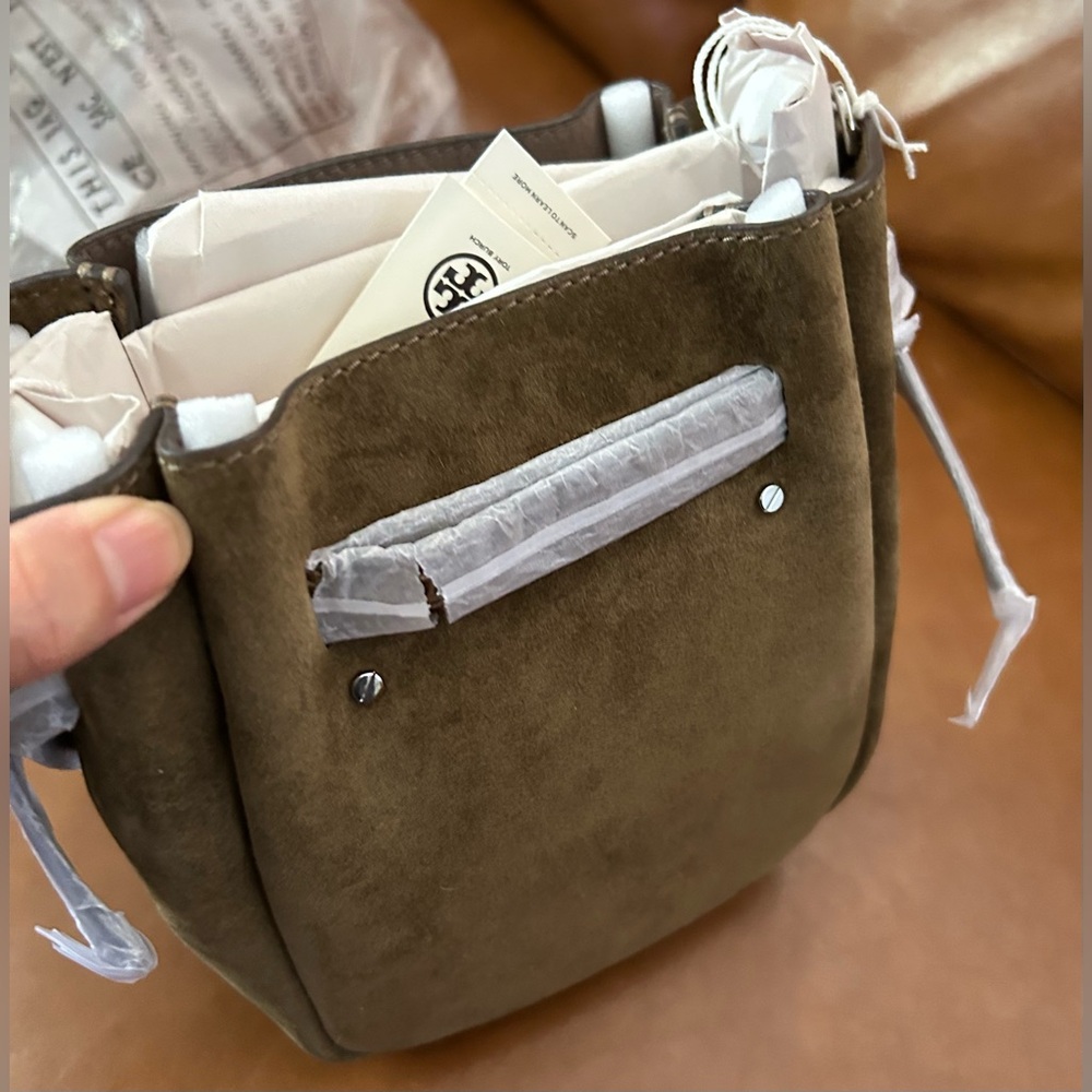 Tory Burch Small Suede Romy Crossbody - Picture 5 of 12
